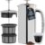 ESPRO Pro P7 French Press Stainless Steel 304 – Patented Double Micro-Filter for Grit-Free Coffee, Double Wall Insulated Coffee Maker, Plastic-Free & Heat Resistant – Polished 32oz