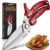 Heavy Duty Poultry Shears – A Must Have chicken processing equipment, Kitchen Scissors for Meat, Chicken, Turkey, and Vegetables – Non-Slip Handle, Safety Lock, Dishwasher Safe