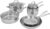 HENCKELS Clad H3 10-pc Induction Pot and Pan Set, Stainless Steel, Durable and Easy to clean