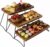 Oaklyn Rust Proof 3 Tier Wooden Cupcake Stand of Acacia Wood | Eco Friendly Tiered Tray Stand with Wooden Serving Trays & Platters for Party, Decor & Birthdays | 3 Tier Serving Tray Dessert Stands