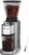 Aromaster Conical Coffee Bean Grinder with 48 Gind Settings,Burr Coffee Grinder for Home Use,Stainless Steel,40 Seconds Adjustable Timer,Anti-static,Easy to Clean with Brush,Classic Silver