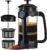 ESPRO Light P3 French Press Coffee Maker – Patented Double Micro-Filter for Grit-Free Brew, Heat Resistant thicker Borosilicate Glass Coffee press – (Black, 32 oz)