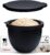 The Original MIXAID Silicone Bowl Insert Liners for KitchenAid Tilt-Head 5 Qt Stand Mixers – Replacement Mixer Accessories – Leak-Proof Design, Non-slip Base & Easy Clean – Set 1 Liner & Lid, Black
