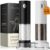 Electric Salt and Pepper Grinder Set, Rechargeable Automatic Salt and Pepper Shaker with 6 Adjustable Coarseness, Large-Capacity Pepper Mill Kitchen Appliances Gifts for Women(BlackWhite）