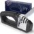 HOTEC 4in1 Knife Sharpener, 3 Stage Manual Sharpener for Sharpening Kitchen Knives 1 Stage for Scissors- Ceramic Stone, Tungsten Carbide Plates, Diamond rods