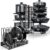 Pots and Pans Organizer Under Cabinet – 8-Tier Adjustable Pan Organizer Rack for Cabinet – Heavy-Duty Pot & Pan Organizer – Perfect to Store Pots, Pans, Lids – Easy Kitchen Organization and Storage