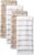 KitchenAid Albany Kitchen Towel 4-Pack Set, Milkshake Tan/White, 16″x26″