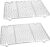 P&P CHEF Cooling Baking Rack Pack of 2, 16.6″ x 11.5″, Stainless Steel Cooling Racks for Cooking Baking Roasting Grilling Drying, Dense Wires & Smooth Edge, Easy to Clean, Silver