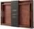 Fibogollo Bamboo Set of 2 Serving Tray with Handles,Decorative Trays Platter,Breakfast Tray in Bed,Food Drinks Tray for Eating,Working,Storing(Brown)