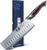 HOSHANHO 7 Inch Nakiri Knife, Japanese High Carbon Stainless Steel Chef Knife, Multipurpose Meat Vegetable Sharp Kitchen Knife with Ergonomic Pakkawood Handle