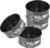 Hiware 4-Inch Mini Springform Pan Set – 4 Piece Small Nonstick Cheesecake Pan for Mini Cheesecakes, Pizzas and Quiches