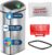 iTouchless Patented 24 Gallon Motion Sensor Trash Can with AbsorbX Odor Filter, Extra-Large 91L Stainless Steel Commercial Kitchen Garbage Bin, Fits Standard XL Bags, Long Battery Life