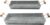 AuldHome Design Galvanized Farmhouse Trays (Set of 2, Small & Medium); Farmhouse Decor Rectangular Trays w/Handles
