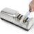 Electric Knife Sharpener for Kitchen – Professional 2-Stage 100% Diamond System with 20° Precision Angle, Fast Sharpening to Restore & Polish Chef Knives (2-Stage Silver)