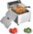 Commercial Deep Fryer with Basket, 1700w 20Qt 0.6mm Thickened Stainless Steel Countertop Electric Fryer for Home and Commercial Use, Oil Fryer with Double Overheat Protection