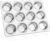E-far Muffin Pan 12-Cup, Stainless Steel Cupcake Pan Metal Muffin Baking Tins for Oven, Regular Size & Easy Clean, Non-toxic & Dishwasher Safe