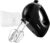 OVENTE 5-Speed Corded Electric Hand Mixer with Stainless Steel Whisks, Compact Portable Design with Snap-On Storage Case,150W Lightweight Handheld Mixer for Baking & Cooking, Black HM151B