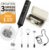 CIRCLE JOY Rechargeable Handheld Milk Frother Wand with 3 Variable Speeds, 3 Whisks and Storage Box, Electric Drink Mixer for Latte, Cappuccino, Hot Chocolate, Eggs and Protein Powder, Black
