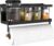 Magnetic Paper Towel Holder, 2-in-1 Magnetic Spice Rack with Hooks,Wall Mount Shelf Towel Rack for Refrigerator (Black, With hook)