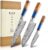 Japanese Chef Knife Set 3 Pcs, 67-Layer Damascus Kitchen Knife Set with VG10 Steel Core, Professional Sharp Damascus Knives with Ocean-Blue Ergonomic Handle, Include Elegant Cooking Gifts Box