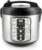 Aroma Housewares Professional Plus ARC-5000SB 20 Cup (Cooked) Digital Rice Cooker, Food Steamer, Slow Cooker, Stainless Exterior/Nonstick Pot, Silver, Black, 10-cup uncooked/20-cup cooked/4QT