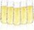 Goodluck 48pack Clear Disposable Champagne Flutes，9oz Stemless Champagne Flutes,Stemless Disposable Clear Plastic Toasting Glasses for Weddings, Birthday Parties, Family Gatherings, Bars