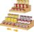 Expandable Bamboo Can Rack Organizer for Pantry, 3-Tier Adjustable Can Storage Holder, Soda Organizer Holds Up to 24 Cans, Canned goods Storage Display for Pantry, Cabinet, Countertop (patent pending)